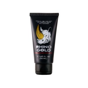 Rhino Gold gel pour hommes, soin revitalisant et stimulant, format 50 ml, pharmacie Paurotte, produit capillaire et soins masculins, conseils santé beauté homme.