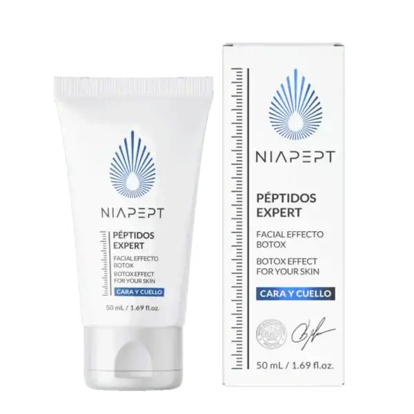 NIAEPt Peptides Expert crème anti-âge pour le visage et le cou, effet botox, soins revitalisants, adapté à tous types de peau, façile à appliquer, soin anti-rides, pharmacie fino...